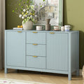 Buffet Sideboard Featuring 3 Adjustable Shelves, 3 Drawers, and Soft Close Doors