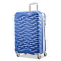American Tourister Pirouette NXT Hardside Large Checked Luggage with Spinner Wheels Ultramarine
