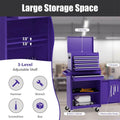 2 in 1 Rolling Tool Chest, 5-Drawer Tool Storage Cabinet with Wheels, Adjustable Shelf, Tool Box Organizer for Garage Warehouse Workshop